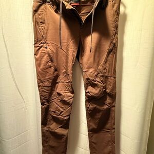 Men’s 686 Slim Fit Cargo Pants in Dark Brown Khaki